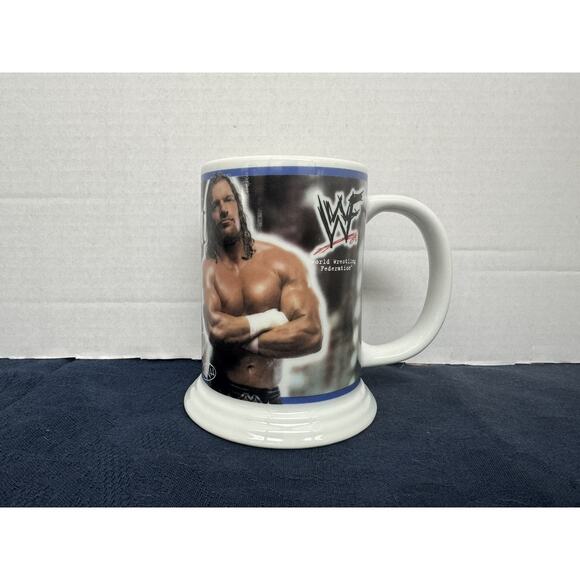 Vintage 2001 WWF Danbury Mint Triple‎ H Mug - Collectible Stein - Picture 1 of 4